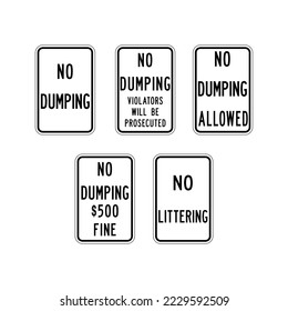 Adopt Highway Signs set. Vector illustration