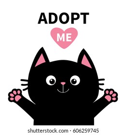 Adopt Me Dont Buy Pink Heart Stock Vector (Royalty Free) 606259745 ...