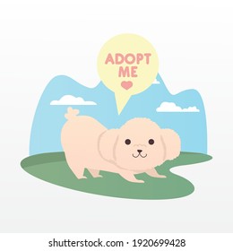 Ich schreibe in Sprachblase Hunde Vektorgrafik Design