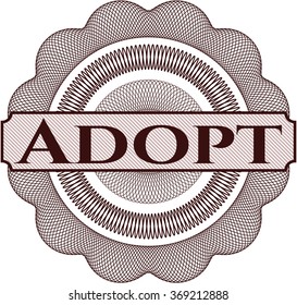 Adopt money style rosette