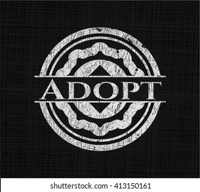 Adopt on chalkboard