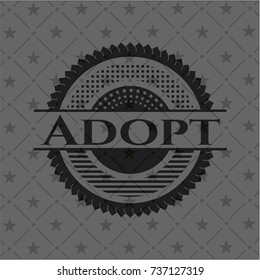 Adopt retro style black emblem