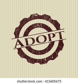 Adopt rubber seal with grunge texture