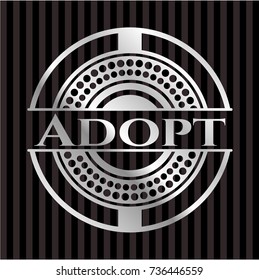 Adopt silver emblem
