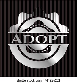 Adopt silver emblem or badge