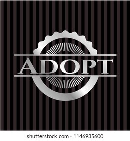 Adopt silvery emblem