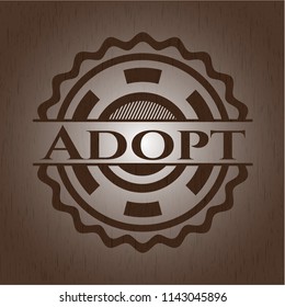 Adopt wood emblem. Retro