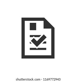adopted document. checkmark. monochrome icon