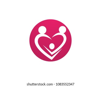 Mother Father Child Happy Family Icon Stock Vector (Royalty Free) 323381309