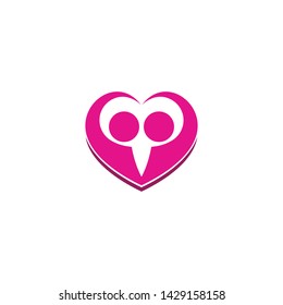 Adoption, Children, Community Care logo template vector icon