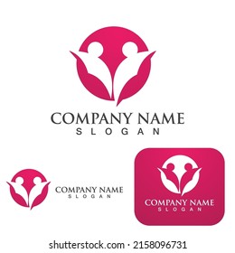 Adoption children logo and symbol health