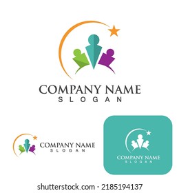 Adoption children logo and symbol health