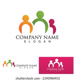Adoption children logo and symbol health