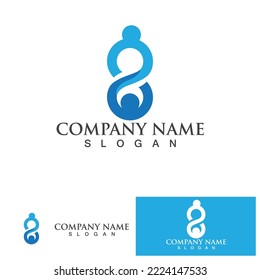 Adoption children logo and symbol health