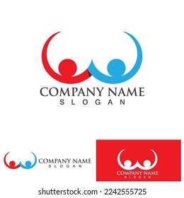 Adoption children logo and symbol health