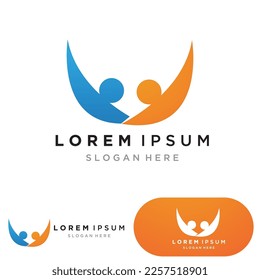 Adoption children logo and symbol health