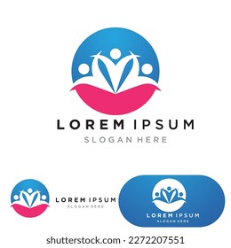 Adoption children logo and symbol health