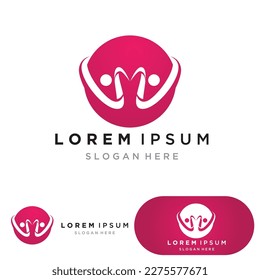 Adoption children logo and symbol health