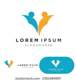 Adoption children logo and symbol health