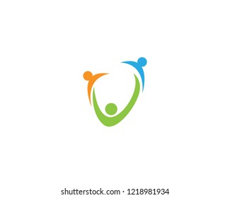 Adoption and community care logo and symbol template app