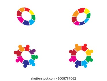 Adoption and Community care Logo template vector icon