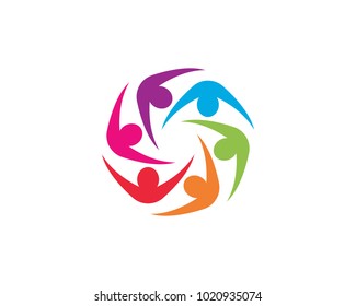 Adoption and Community care Logo template vector icon