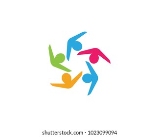 Adoption and Community care Logo template vector icon