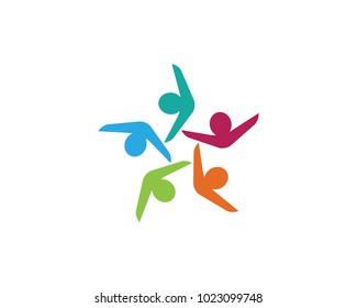  Adoption and Community care Logo template vector icon