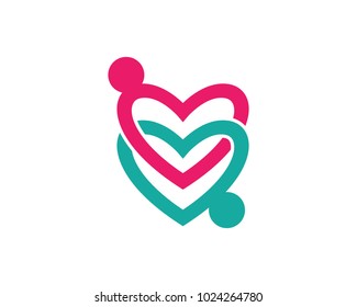 Adoption and Community care Logo template vector icon