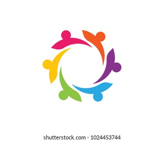 Adoption and Community care Logo template vector icon