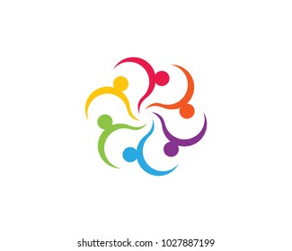 Adoption and Community care Logo template vector icon