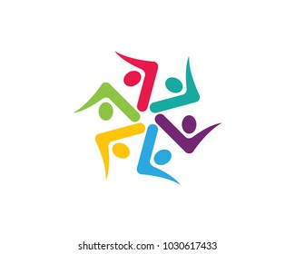 Adoption and Community care Logo template vector icon
