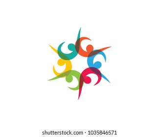 Adoption and Community care Logo template vector icon