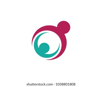 Adoption and Community care Logo template vector icon