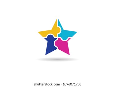 Adoption and community care Logo template vector icon