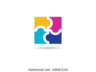 Adoption and community care Logo template vector icon
