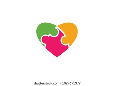 Adoption and community care Logo template vector icon
