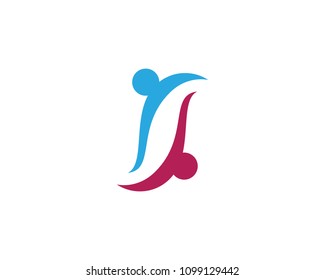 Adoption and Community care Logo template vector icon