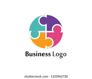 Adoption and community care Logo template vector icon