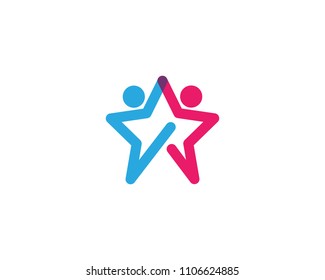 Adoption and Community care Logo template vector icon