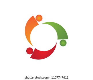 Adoption and community care Logo template vector icon