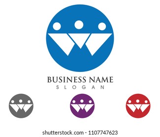 Adoption and community care Logo template vector icon