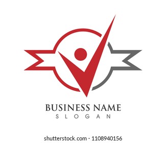 Adoption and community care Logo template vector icon