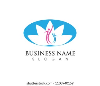 Adoption and community care Logo template vector icon