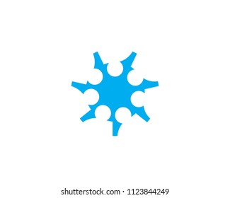 Adoption and community care Logo template vector icon