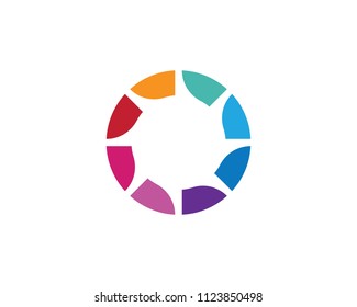 Adoption and community care Logo template vector icon