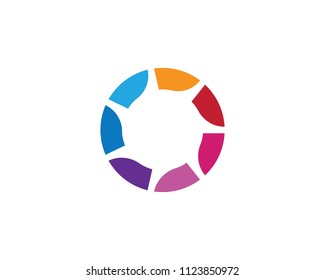 Adoption and community care Logo template vector icon
