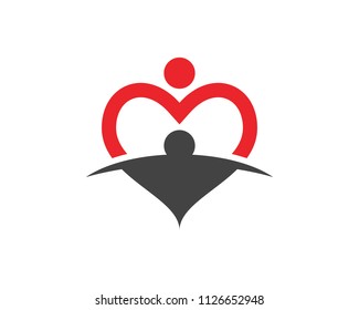 Adoption and Community care Logo template vector icon