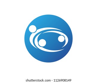 Adoption and community care Logo template vector icon