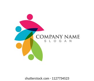 Adoption and Community care Logo template vector icon